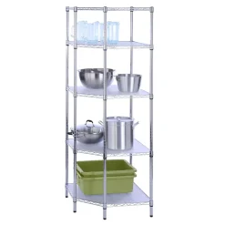 Shelving*Honey-Can-Do 5-Tier Corner Shelf, Chrome (SHF-04886)