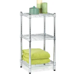 Shelving*Honey-Can-Do 3-Tier Modular Stacking Shelf, Chrome (SHF-09364)