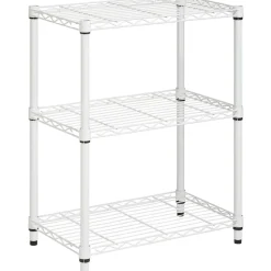 Shelving*Honey-Can-Do 3-Tier Shelving Unit - 250 Lb. Capacity, White (SHF-09619)