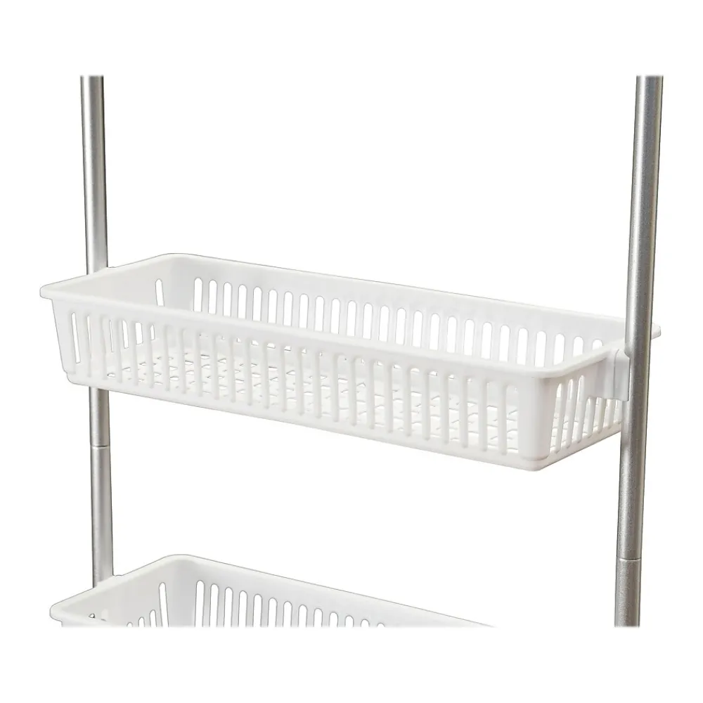 Shelving*Household Essentials 6-Shelf Plastic Over-the-Door Storage Rack, 18", (2154-1) White