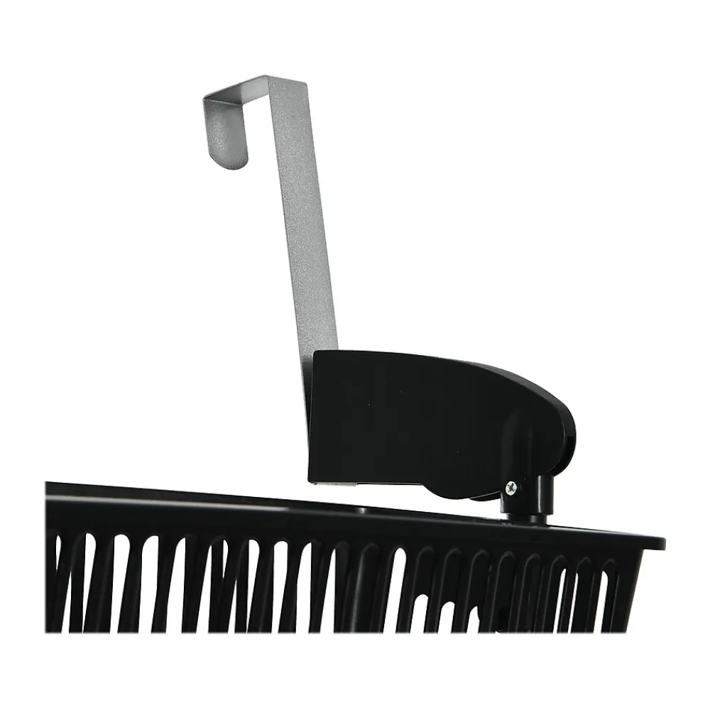 Shelving*Household Essentials 5-Shelf Plastic Over-the-Door Storage Rack, 20", Black (2196-1)