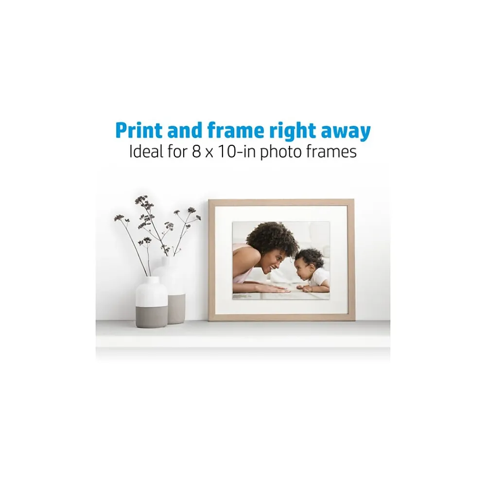 Photo Paper*HP Advanced Photo Paper, Glossy, 8" x 10", 25 Sheets/Pack (6J777A)