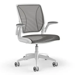 Office Chairs*Humanscale Diffrient World Ergonomic Mesh Swivel Task Chair, White/Black (W11BN10N10SHNSC)