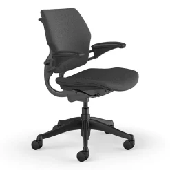 Office Chairs*Humanscale Freedom Ergonomic Fabric Swivel Task Chair, Gray (F111GFT12XFSHNSC)