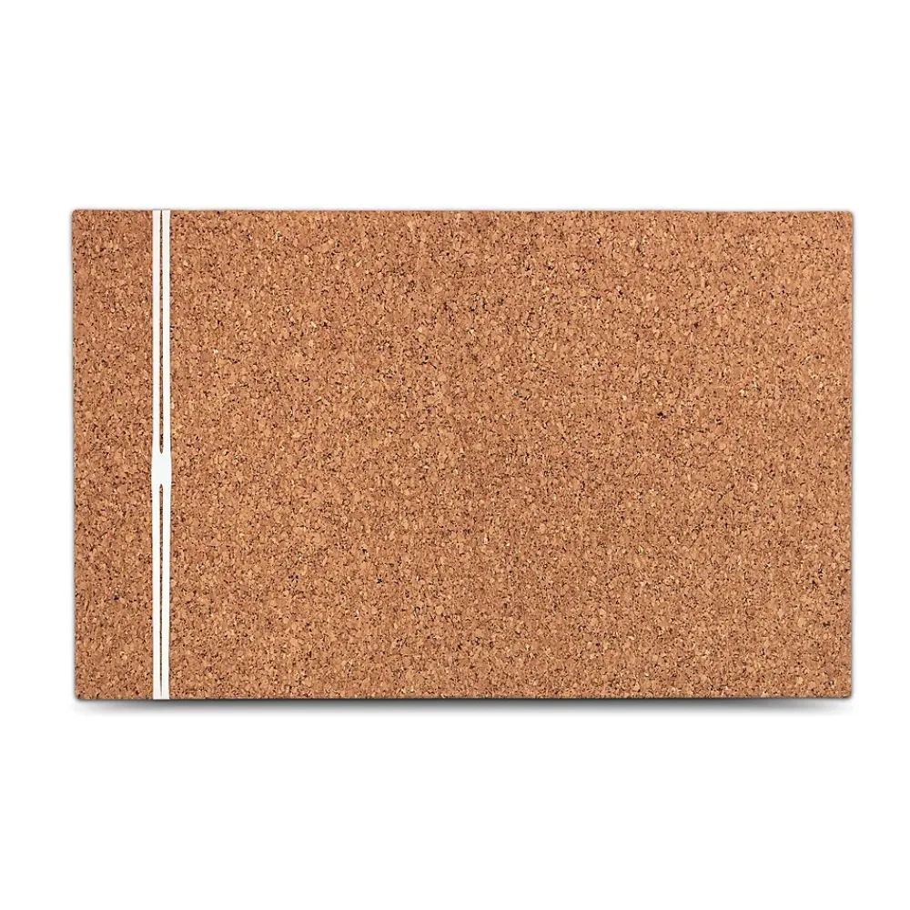 Bulletin*ICEBERG Frameless 24"x38" Designer Cork Bulletin Board (35010)