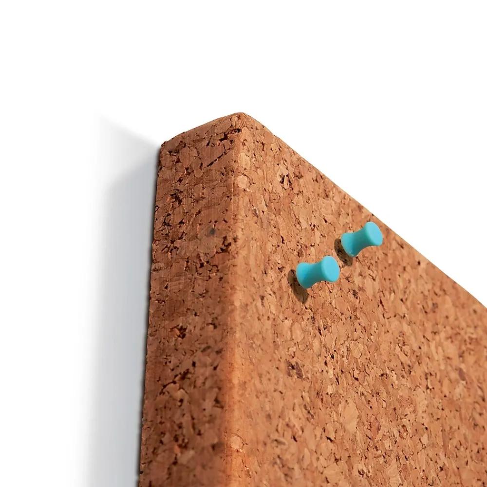 Bulletin*ICEBERG Frameless 24"x38" Designer Cork Bulletin Board (35010)