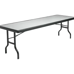 Folding Tables*ICEBERG IndestrucTable™ Rectangular Folding Table, Granite/Black, 29"H x 96"W x 30"D