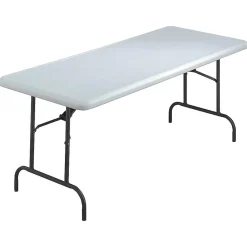Folding Tables*ICEBERG IndestrucTable TOO 600S Folding Table, 72" x 30", Platinum (65323)