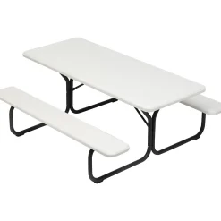 Folding Tables*ICEBERG IndestrucTable TOO 1200 Series Picnic Table, Platinum (65923)