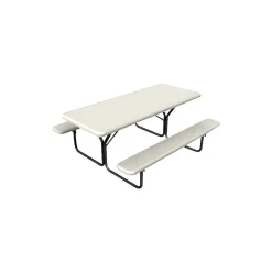 Folding Tables*ICEBERG IndestrucTable TOO 1200 Series Picnic Table, Platinum (65923)
