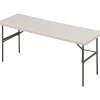 Folding Tables*ICEBERG ® IndestrucTables TOO™ 1200 Series Folding Table, 72x24", Platinum