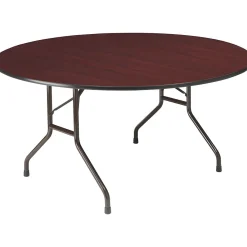 Folding Tables*ICEBERG Premium Folding Table, 60"Dia., Mahogany (55264)