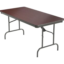 Folding Tables*ICEBERG Premium Folding Table, 60" x 30", Mahogany (55214)