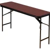 Folding Tables*ICEBERG ® Premium Wood Laminate Folding Tables, 60x18", Mahogany