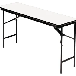 Folding Tables*ICEBERG ® Premium Wood Laminate Folding Tables, 72x18", Gray