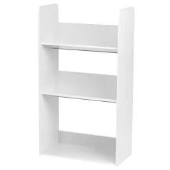Bookcases*Iris 3-Tier Tilted Shelf Book Rack, White (596102)