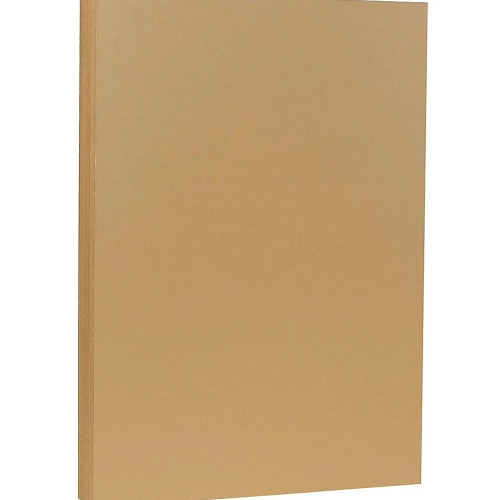 Card Stock*JAM Paper 80 lb. Cardstock Paper, 8.5" x 14", Light Brown Tan, 50 Sheets/Pack (16729546)
