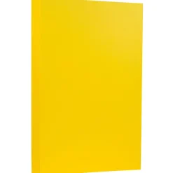 Card Stock*JAM Paper 65 lb. Cardstock Paper, 8.5" x 14", Brite Hue Yellow, 50 Sheets/Pack (16730930)