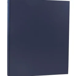 Card Stock*JAM Paper 80 lb. Cardstock Paper, 8.5" x 11", Navy Blue, 50 Sheets/Pack (LEBA242)