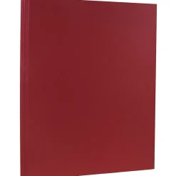 Card Stock*JAM Paper 80 lb. Cardstock Paper, 8.5" x 11", Dark Red, 50 Sheets/Pack (46395837)