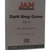 Card Stock*JAM Paper 80 lb. Cardstock Paper, 8.5" x 11", Dark Gray, 250 Sheets/Ream (26396471B)