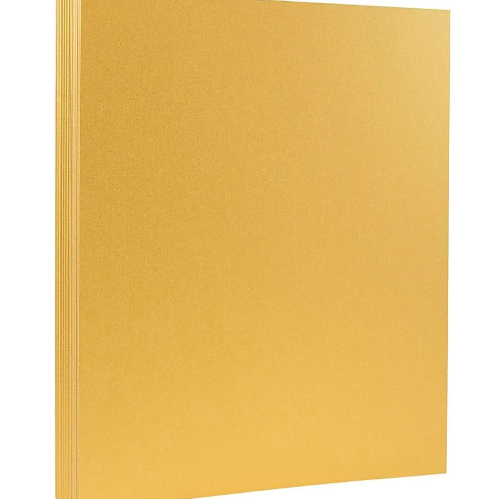 Card Stock*JAM Paper 110 lb. Cardstock Paper, 8.5" x 11", Gold Stardream, 50 Sheets/Pack (173SD8511GO285)