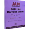Card Stock*JAM Paper 65 lb. Cardstock Paper, 8.5" x 11", Violet Purple, 50 Sheets/Pack (102426)