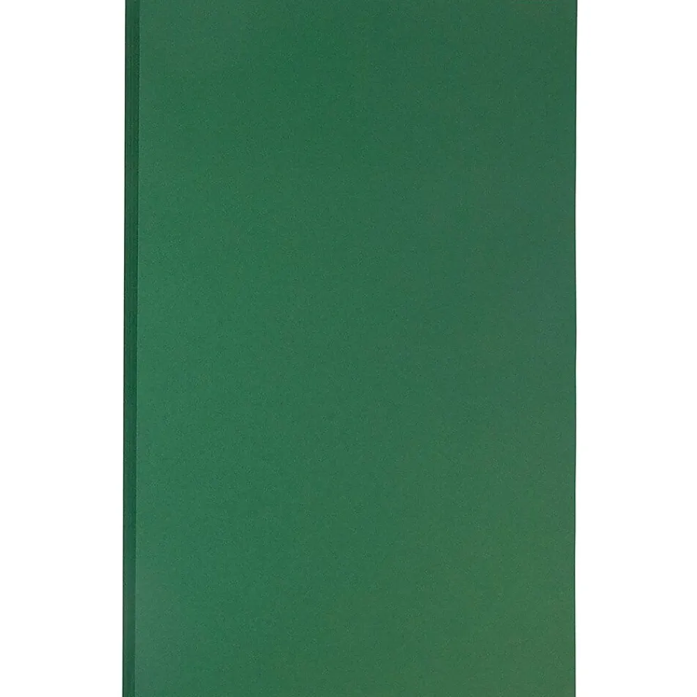 Multipurpose Paper*JAM Paper 8.5" x 14" Color Multipurpose Paper, 28 lbs., Dark Green, 50 Sheets/Ream (64429551)