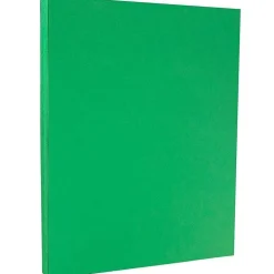 Card Stock*JAM Paper 8.5" x 11" Colored Cardstock, 65lb, Green, 100/pack (104190G)