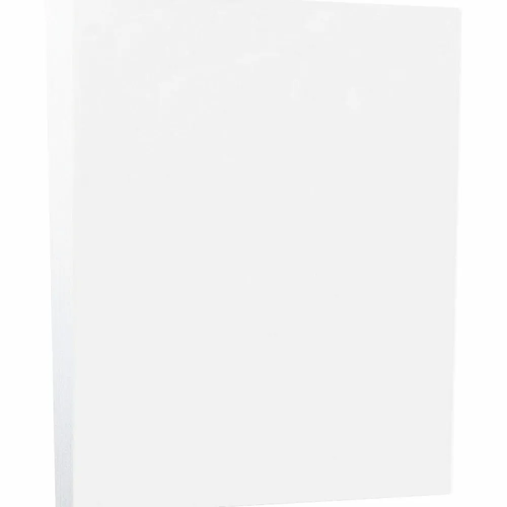 Card Stock*JAM Paper 8.5" x 11" Vellum Bristol Index Cardstock, 110lb, White, 250/pack (169855B)