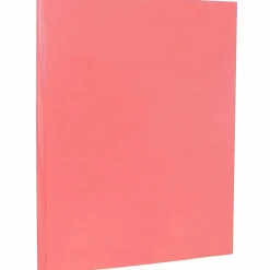 Card Stock*JAM Paper 8.5" x 11" Vellum Bristol Cardstock, 67lb, Cherry, 100/pack (169823G)
