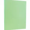 Card Stock*JAM Paper 8.5" x 11" Vellum Bristol Cardstock, 67lb, Green, 100/pack (169826G)