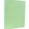 Card Stock*JAM Paper 8.5" x 11" Vellum Bristol Cardstock, 110lb, Green, 100/pack (169852G)