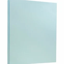 Card Stock*JAM Paper 8.5" x 11" Vellum Bristol Cardstock, 110lb, Blue, 100/pack (216916789G)