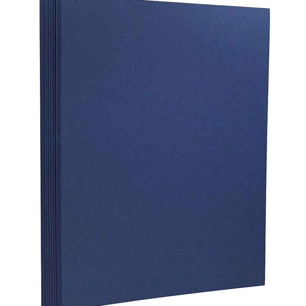 Card Stock*JAM Paper Extra Heavyweight 130 lb. Cardstock Paper, 8.5" x 11", Presidential Blue, 25 Sheets/Pack (296131626)