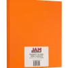 Card Stock*JAM Paper Extra Heavyweight 130 lb. Cardstock Paper, 8.5" x 11", Mandarin Orange, 25 Sheets/Pack (295831634)