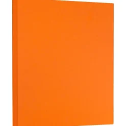 Card Stock*JAM Paper Extra Heavyweight 130 lb. Cardstock Paper, 8.5" x 11", Mandarin Orange, 25 Sheets/Pack (295831634)