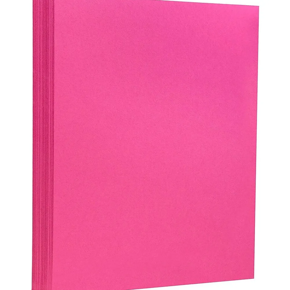 Card Stock*JAM Paper Extra Heavyweight 130 lb. Cardstock Paper, 8.5" x 11", Magenta Pink, 25 Sheets/Pack (296331630)