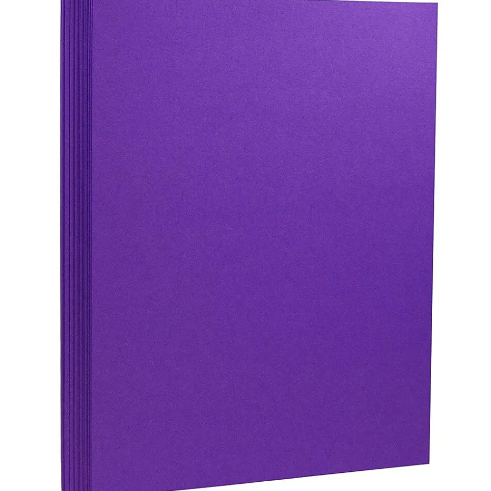 Card Stock*JAM Paper Extra Heavyweight 130 lb. Cardstock Paper, 8.5" x 11", Electric Violet Purple, 25 Sheets/Pack (296331628)
