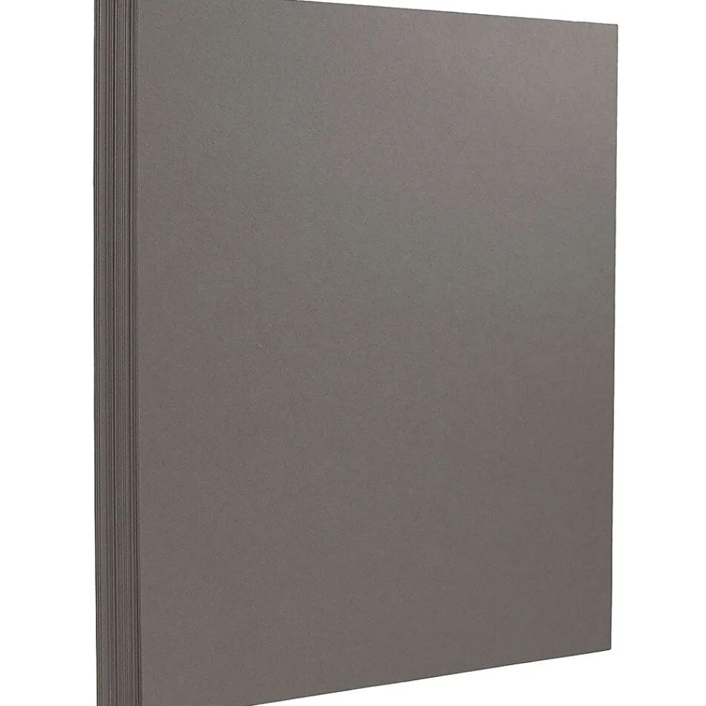 Card Stock*JAM Paper Extra Heavyweight 130 lb. Cardstock Paper, 8.5" x 11", Dark Gray, 25 Sheets/Pack (296631631)