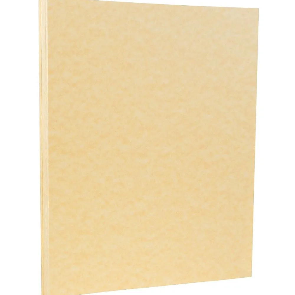 Card Stock*JAM Paper Parchment 65 lb. Cardstock Paper, 8.5" x 11", Antique Gold Yellow, 50 Sheets/Pack (27179)