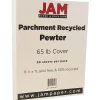 Card Stock*JAM Paper Parchment 65 lb. Cardstock Paper, 8.5" x 11", Pewter Gray, 50 Sheets/Ream (96600800)