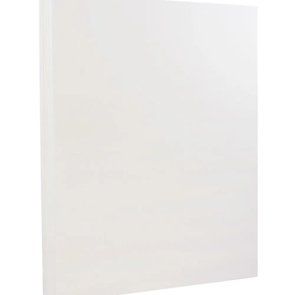 Card Stock*JAM Paper Strathmore 130 lb. Cardstock Paper, 8.5" x 11", Bright White, 25 Sheets/Pack (1196723)
