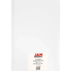 Card Stock*JAM Paper Strathmore 88 lb. Cardstock Paper, 11" x 17", Bright White, 250 Sheets/Ream (41747390B)