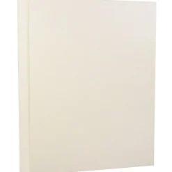 Resume Paper*JAM Paper ® Strathmore 24lb Paper, 8.5 x 11, Natural White Linen, 500 Sheets/Ream (143530B)