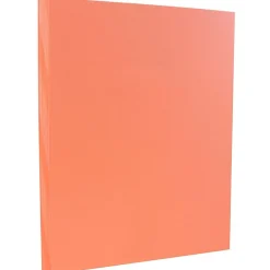 Card Stock*JAM Paper Vellum Bristol 110 lb. Cardstock Paper, 8.5" x 11", Salmon Pink, 50 Sheets/Pack (169856)