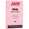 Card Stock*JAM Paper Vellum Bristol 67 lb. Cardstock Paper, 11" x 17", Pink, 50 Sheets/Pack (16932848)