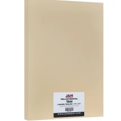 Card Stock*JAM Paper Vellum Bristol Cardstock Paper, 67 lbs., 11" x 17", Tan, 50 Sheets/Pack (16932840)