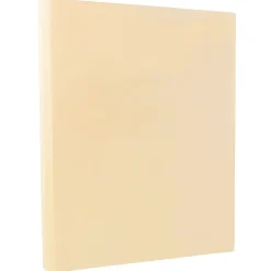 Card Stock*JAM Paper Vellum Bristol 67 lb. Cardstock Paper, 8.5" x 11", Cream, 50 Sheets/Pack (169824)