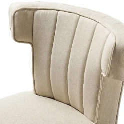 Office Chairs*Karat Home Armless Polyester Swivel Task Chair, Tan (OFM0001-TAN)